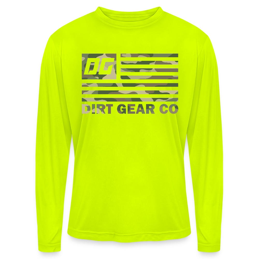 Men's Zone Performance Long-Sleeve T-Shirt - safety yellow