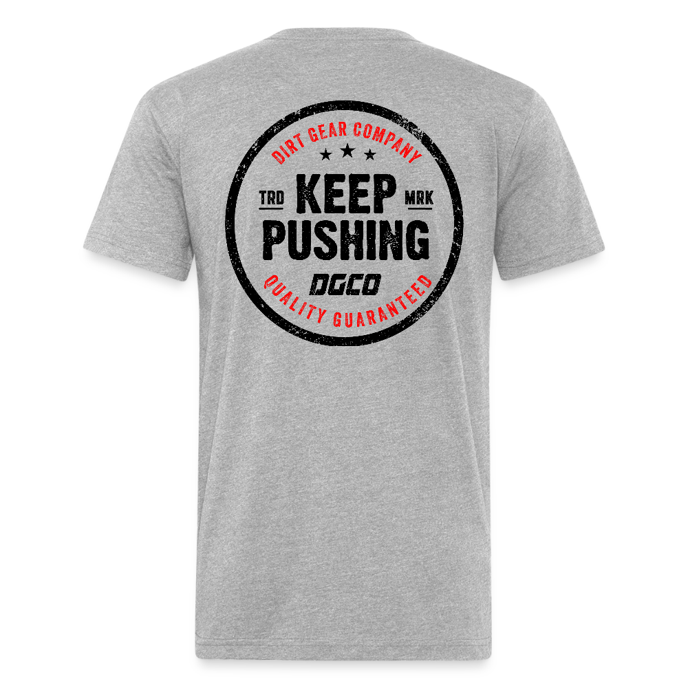 Fitted Cotton/Poly T-Shirt by Next Level - heather gray