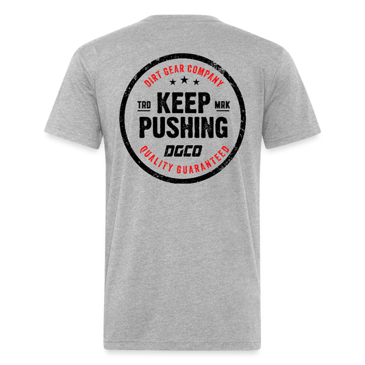 Fitted Cotton/Poly T-Shirt by Next Level - heather gray