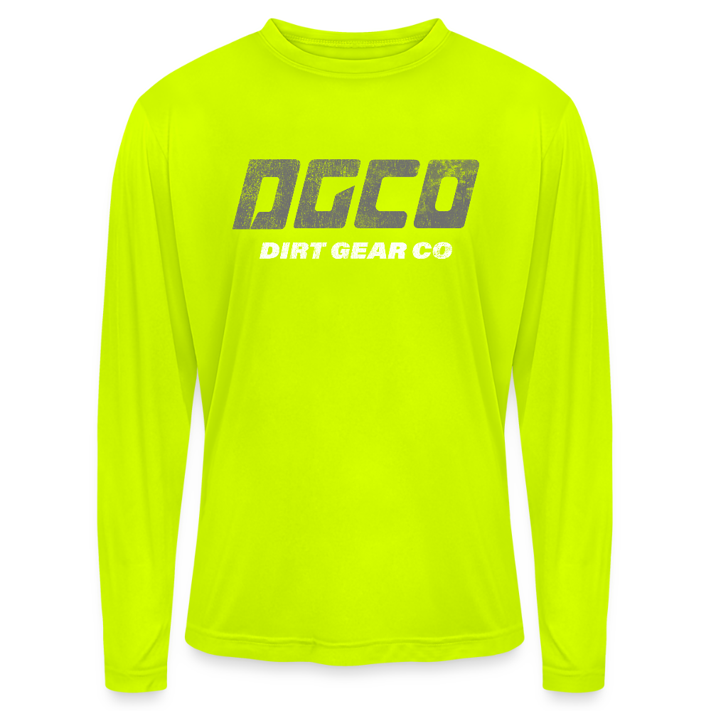 Men's Zone Performance Long-Sleeve T-Shirt - safety yellow