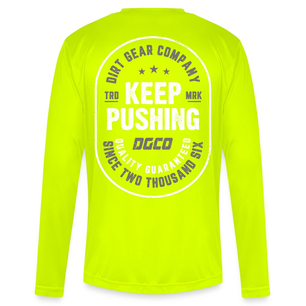 Men's Zone Performance Long-Sleeve T-Shirt - safety yellow