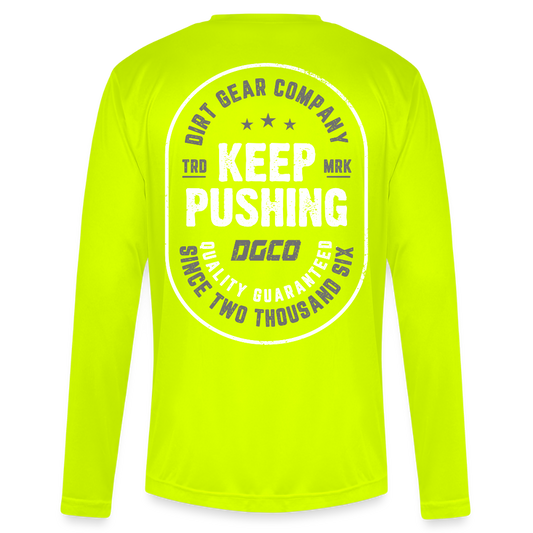 Men's Zone Performance Long-Sleeve T-Shirt - safety yellow