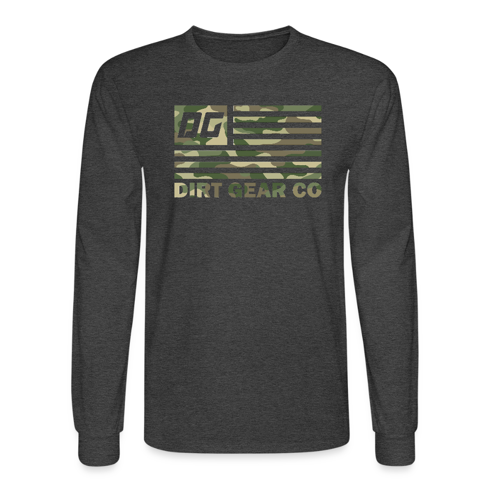 Men's Long Sleeve T-Shirt - heather black