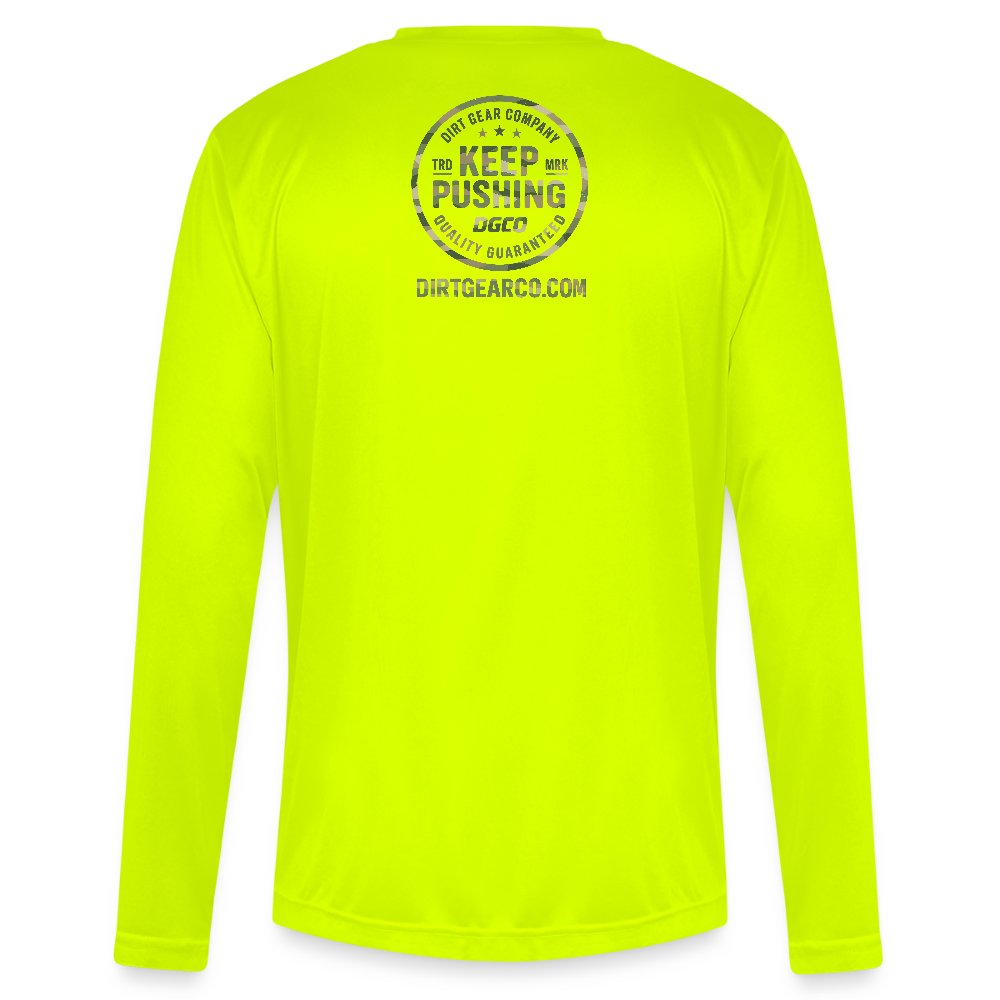 Men's Zone Performance Long-Sleeve T-Shirt - safety yellow