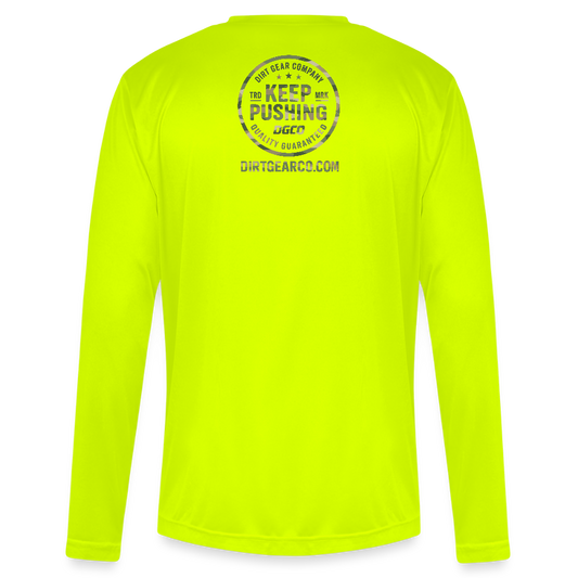 Men's Zone Performance Long-Sleeve T-Shirt - safety yellow
