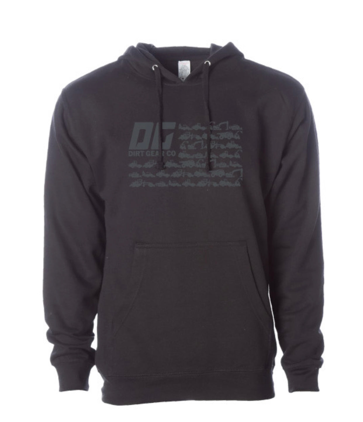 DG FLAG BLACK ON BLACK HOODIE