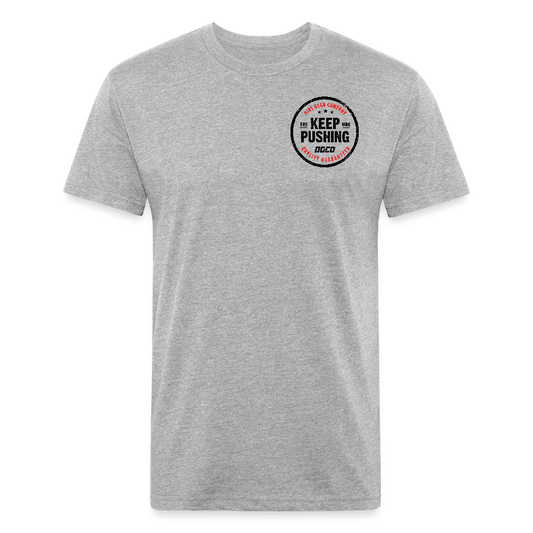 Fitted Cotton/Poly T-Shirt by Next Level - heather gray