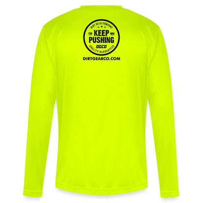 Men's Zone Performance Long-Sleeve T-Shirt - safety yellow