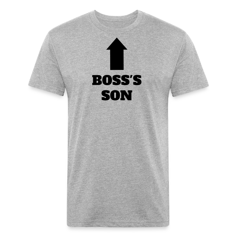 Fitted Cotton/Poly T-Shirt by Next Level - heather gray