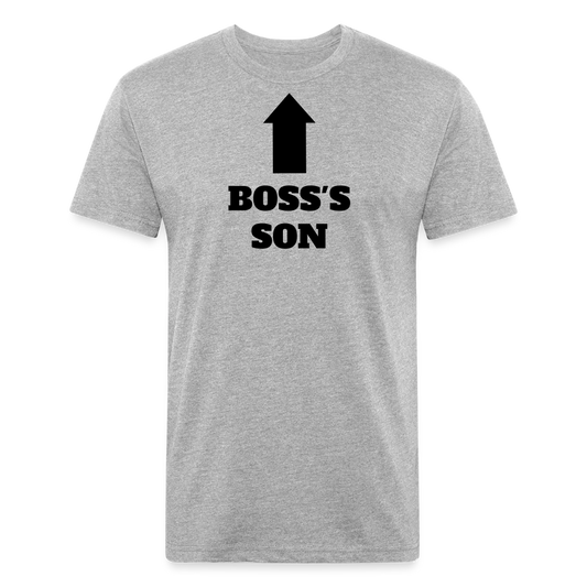 Fitted Cotton/Poly T-Shirt by Next Level - heather gray
