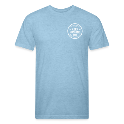 Blue Keep Pushing Circle - heather blue