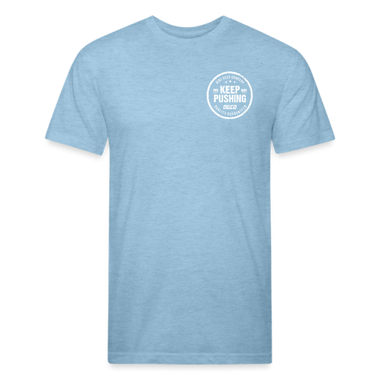 Blue Keep Pushing Circle - heather blue