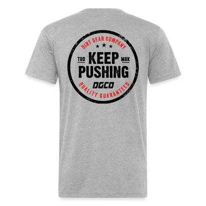 Fitted Cotton/Poly T-Shirt by Next Level - heather gray