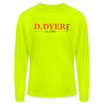 Men's Zone Performance Long-Sleeve T-Shirt - safety yellow