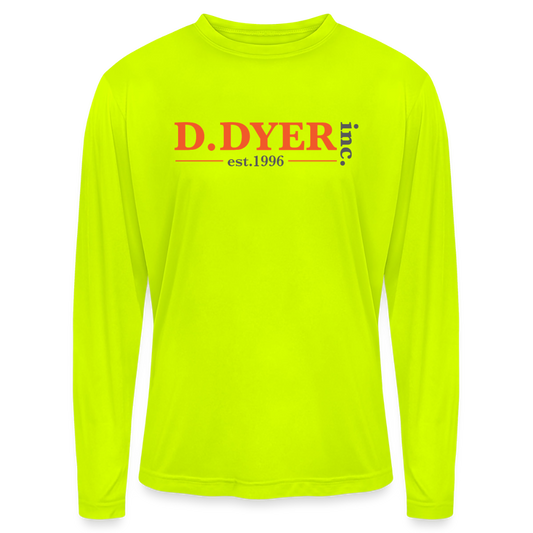 Men's Zone Performance Long-Sleeve T-Shirt - safety yellow