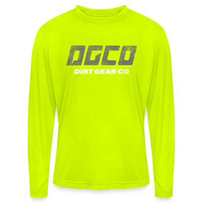 Men's Zone Performance Long-Sleeve T-Shirt - safety yellow