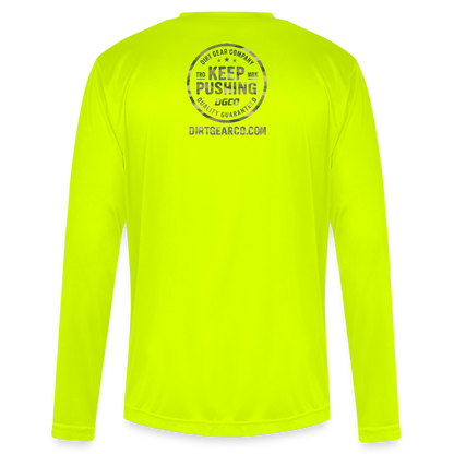 Men's Zone Performance Long-Sleeve T-Shirt - safety yellow