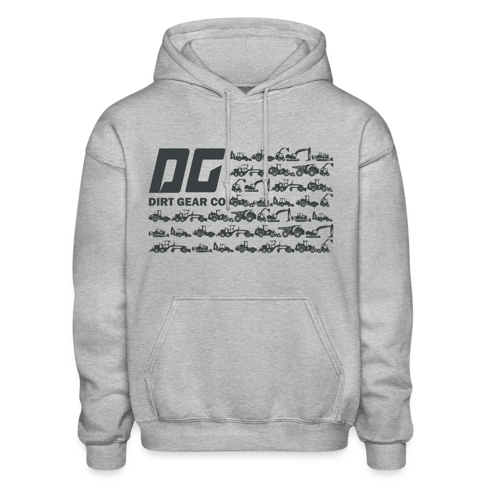 DG Flag Ice Hoodie (Spread Connect) - heather gray