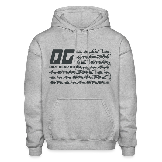 DG Flag Ice Hoodie (Spread Connect) - heather gray