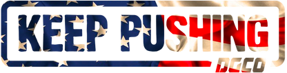 KEEP PUSHING DECAL USA EDITION