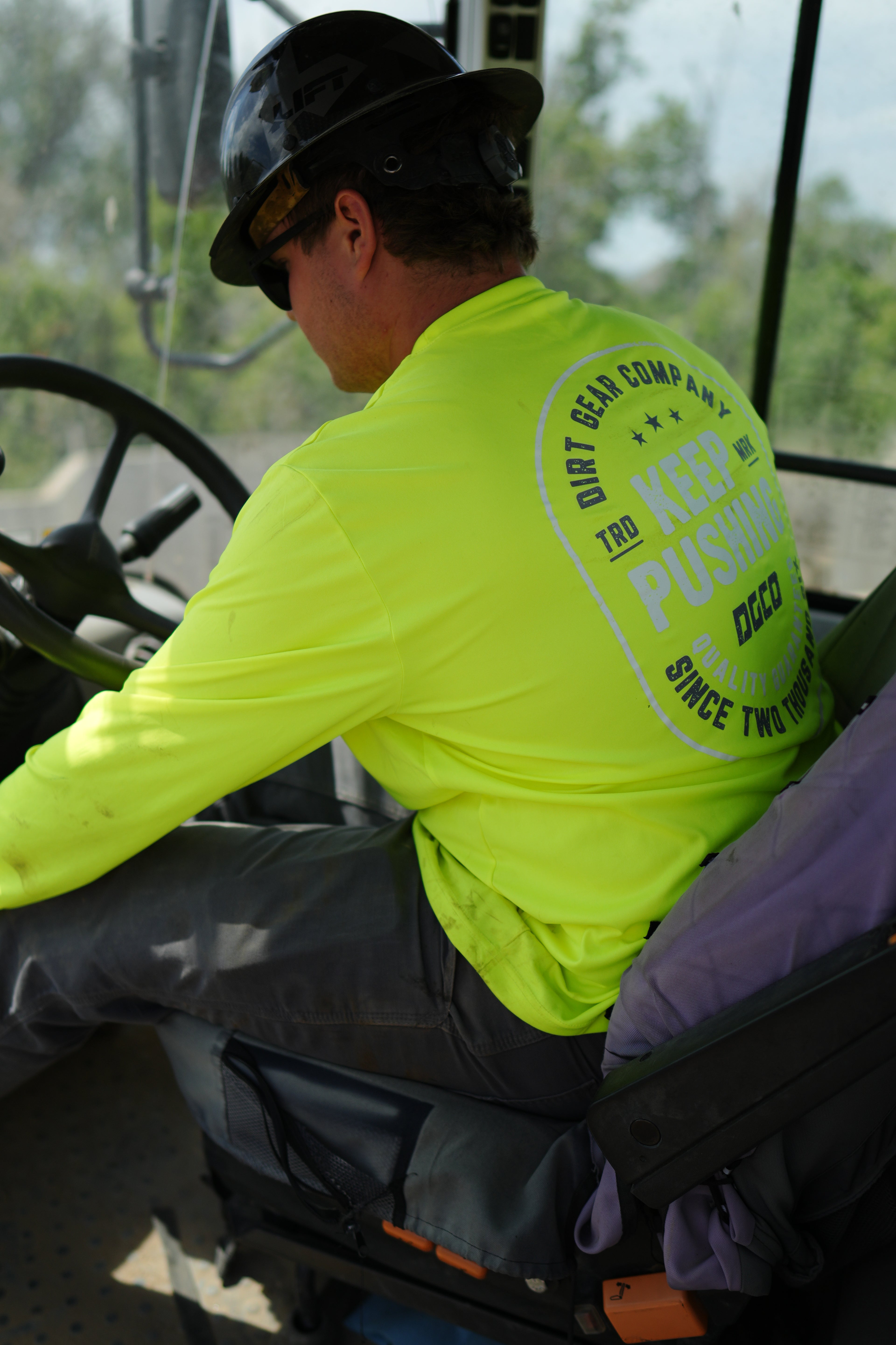 Keep Pushing High Vis Long Sleeve shirt from DGCO