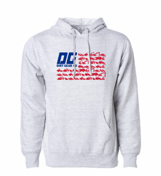 DG FLAG GREY HOODIE